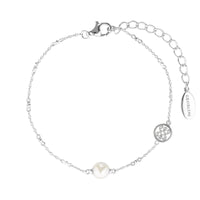 GEORGINI RED CARPET GLOBE PEARL BRACELET SILVER Bevilles Jewellers 