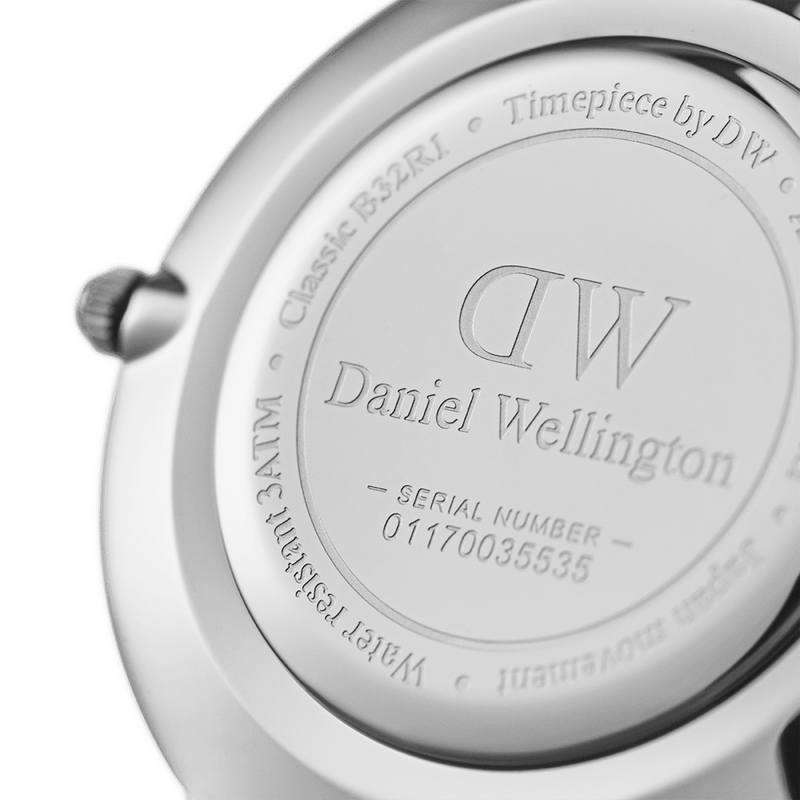 Daniel Wellington Petite 32 Ashfield Silver & Black Watch Watches Daniel Wellington 