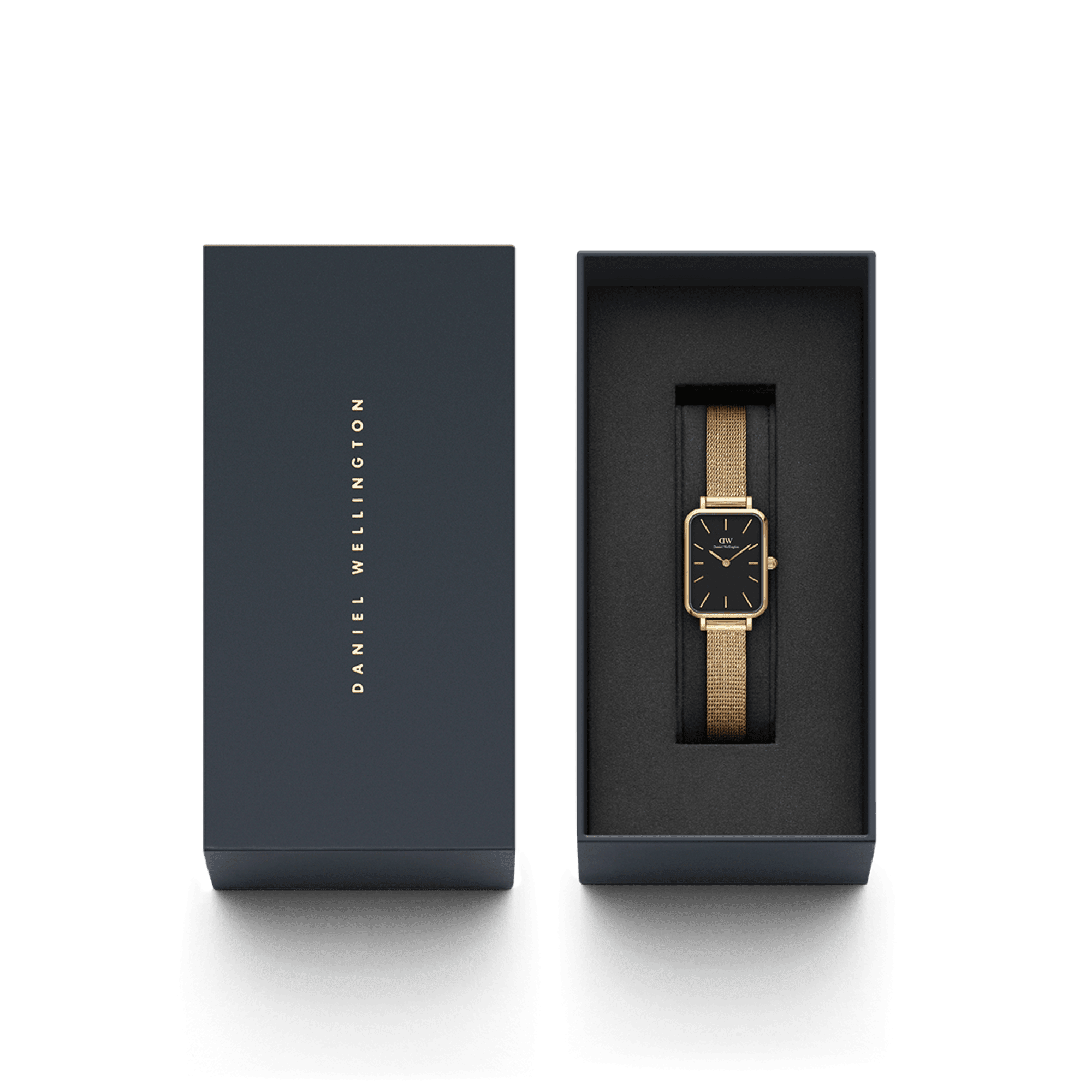 Daniel Wellington Quadro 20X26 Pressed Evergold Gold & White Watch Watches Daniel Wellington 