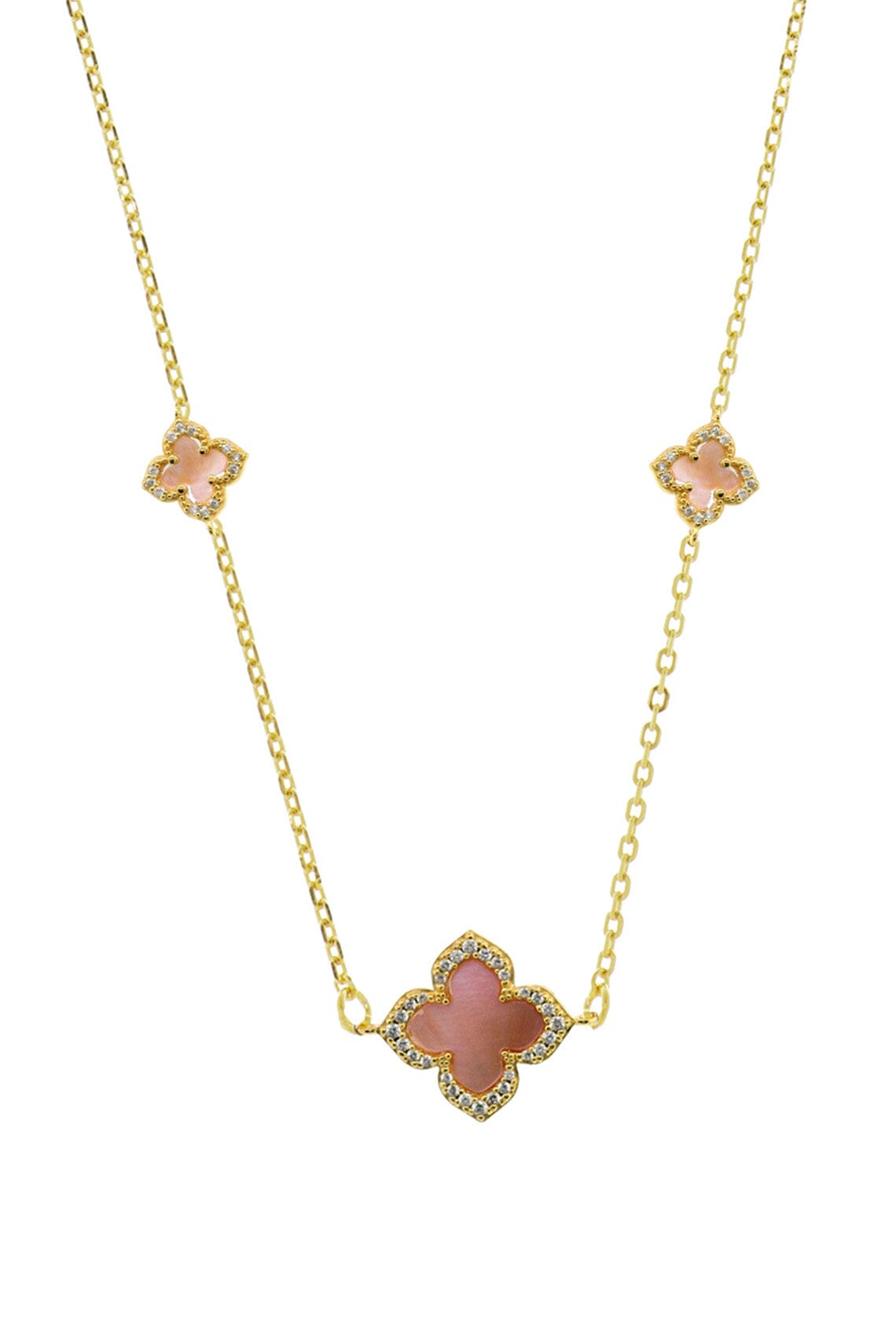 SYDNEY SOIRÉE FAIRWATER MOTHER OF PEARL DELUXE NECKLACE GOLD Bevilles Jewellers 
