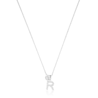 LUXURY LETTERS R INITIAL PENDANT SILVER Pendants Georgini 