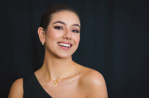 GODDESS PAVE HOOPS GOLD Bevilles Jewellers 