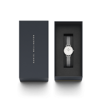 Daniel Wellington Petite 24 Pressed Sterling Silver & White Watch Watches Daniel Wellington 