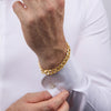9ct Yellow Gold Silver Infused Curb Bracelet Bracelets Bevilles 