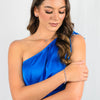 MILESTONE SAPPHIRE HALO EARRINGS IN SILVER Bevilles Jewellers 