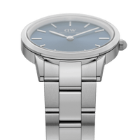 Daniel Wellington Iconic Link Arctic 40 Silver & Blue Watch Watches Daniel Wellington 