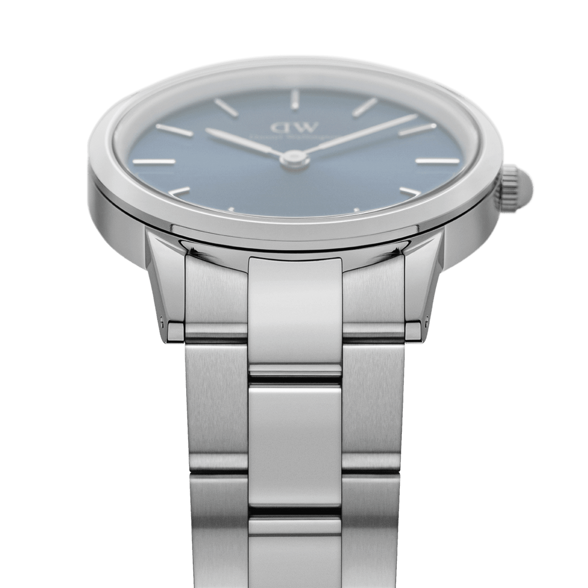 Daniel Wellington Iconic Link Arctic 40 Silver & Blue Watch Watches Daniel Wellington 