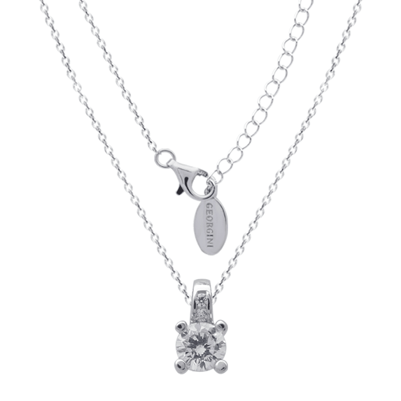 GEORGINI RED CARPET VENICE NECKLACE SILVER Bevilles Jewellers 