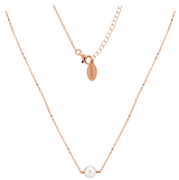 GEORGINI RED CARPET GLOBE NECKLACE ROSE GOLD Bevilles Jewellers 