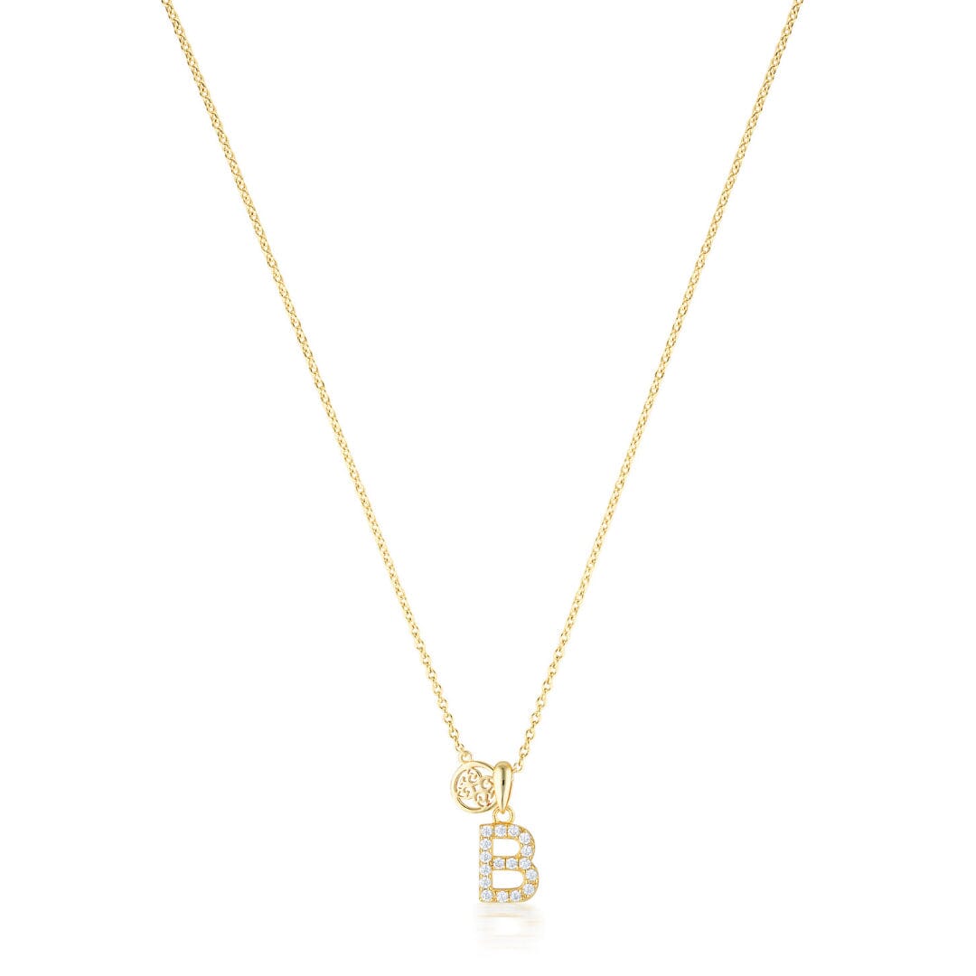 LUXURY LETTERS B INITIAL PENDANT GOLD Pendants Georgini 