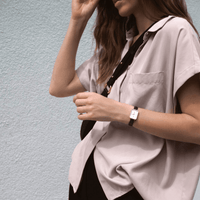 Daniel Wellington Quadro 20X26 Pressed Sheffield Rose Gold & White Watch Watches Daniel Wellington 