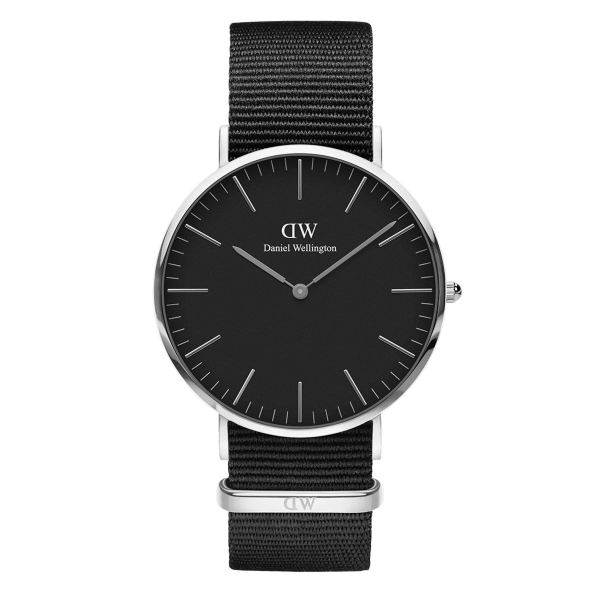 Daniel Wellington Classic 40 Cornwall Silver & Black Watch Watches Daniel Wellington 