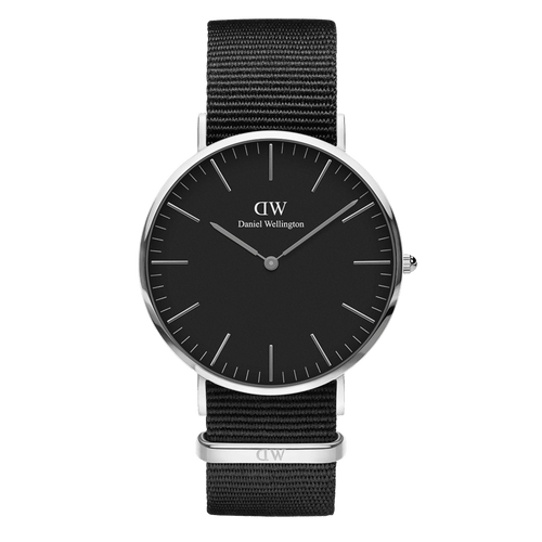 Daniel Wellington Classic 40 Cornwall Silver & Black Watch Watches Daniel Wellington 