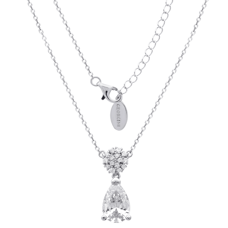 GEORGINI RED CARPET CANNES NECKLACE SILVER Bevilles Jewellers 