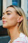 CHIC NOEL HIGH SHINE STUD EARRINGS SILVER Bevilles Jewellers 