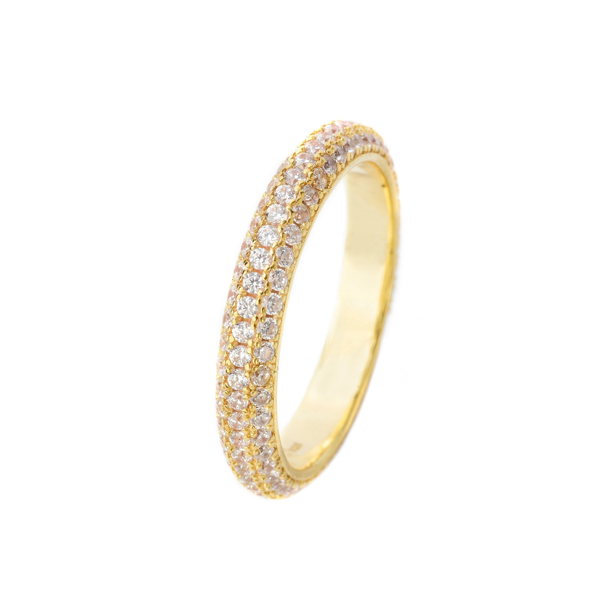 GODDESS PAVE RING GOLD - 5 Bevilles Jewellers 