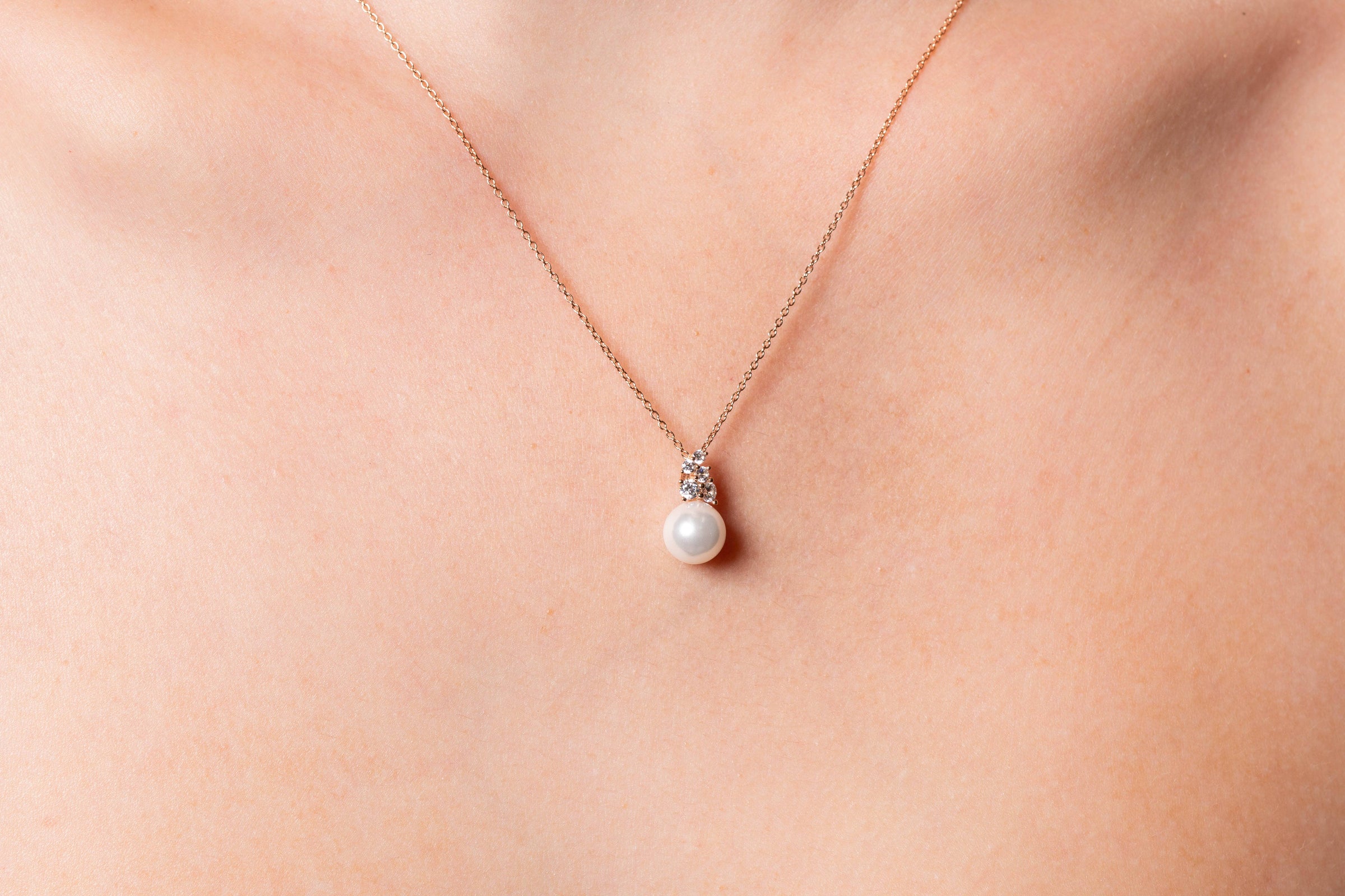 GEORGINI RED CARPET GOVENORS NECKLACE ROSE GOLD Bevilles Jewellers 