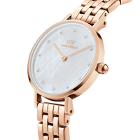 Daniel Wellington Petite Lumine 28 5-Link Rose Gold & Mother of Pearl White Watch Watches Daniel Wellington 