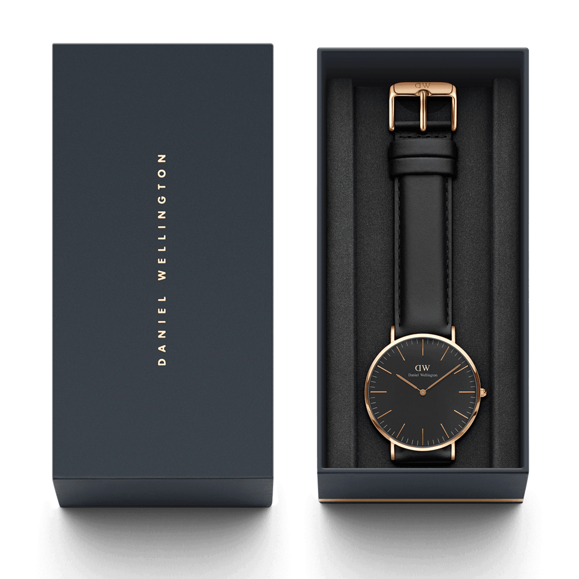 Daniel Wellington Classic 40 Sheffield Rose Gold & Black Watch Watches Daniel Wellington 
