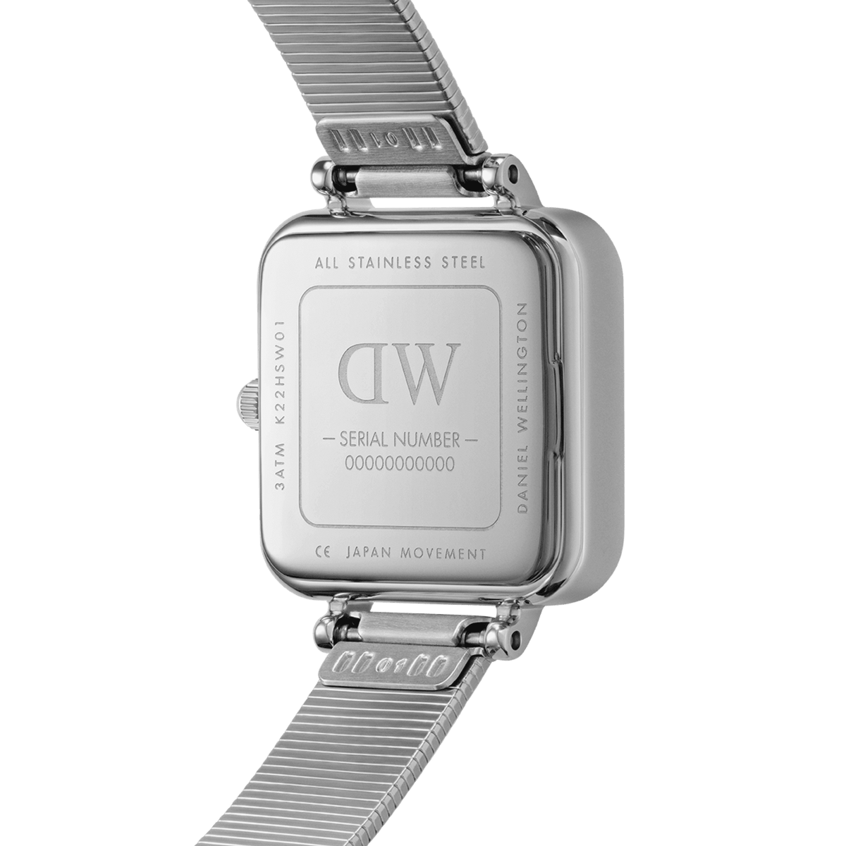 Daniel Wellington Quadro Studio 22x22 Silver & White Watch Watches Daniel Wellington 