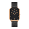 Daniel Wellington Quadro 20X26 Pressed Ashfield Rose Gold & Black Watch Watches Daniel Wellington 