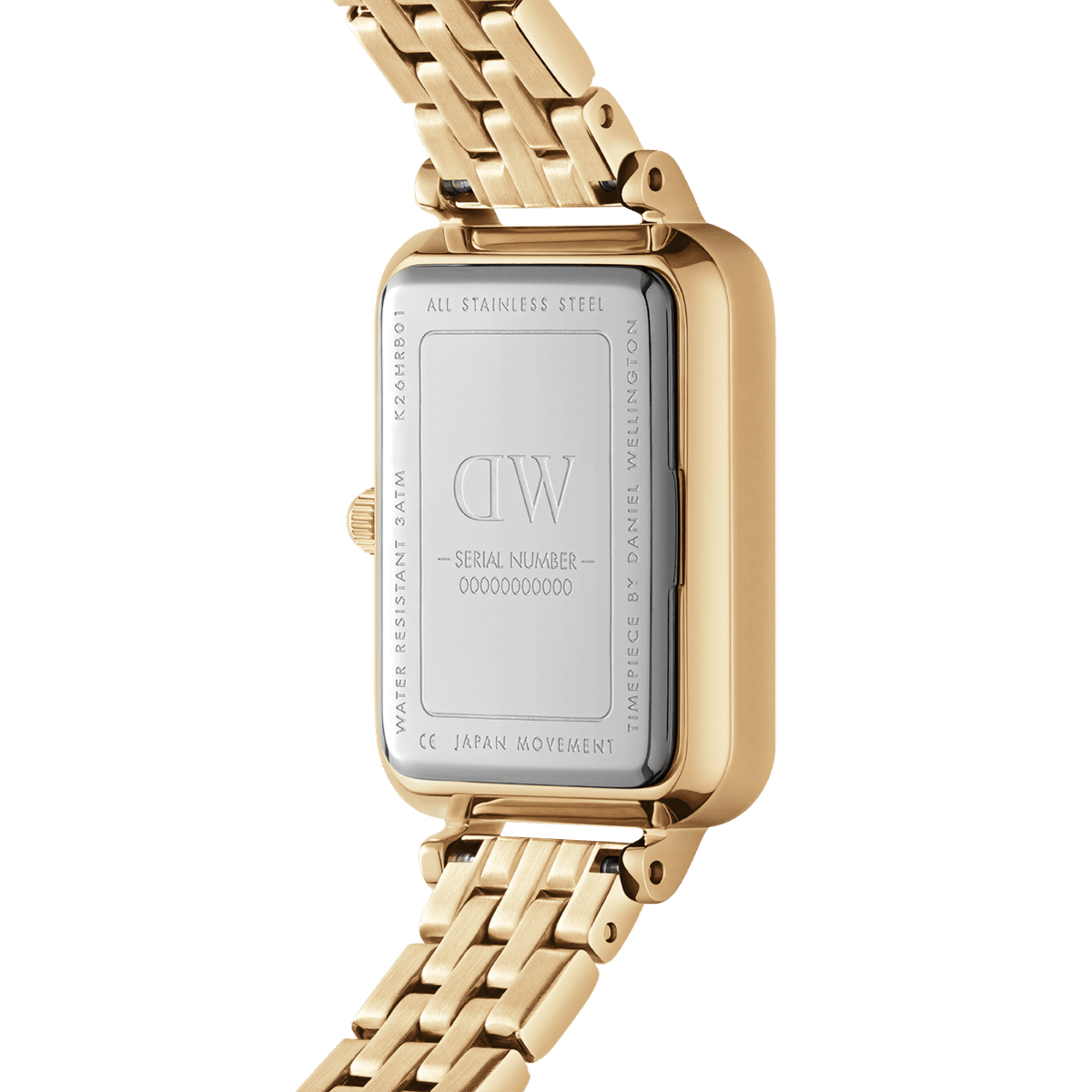 Daniel Wellington Quadro 20x26 5-Link Gold & White Watch Watches Daniel Wellington 