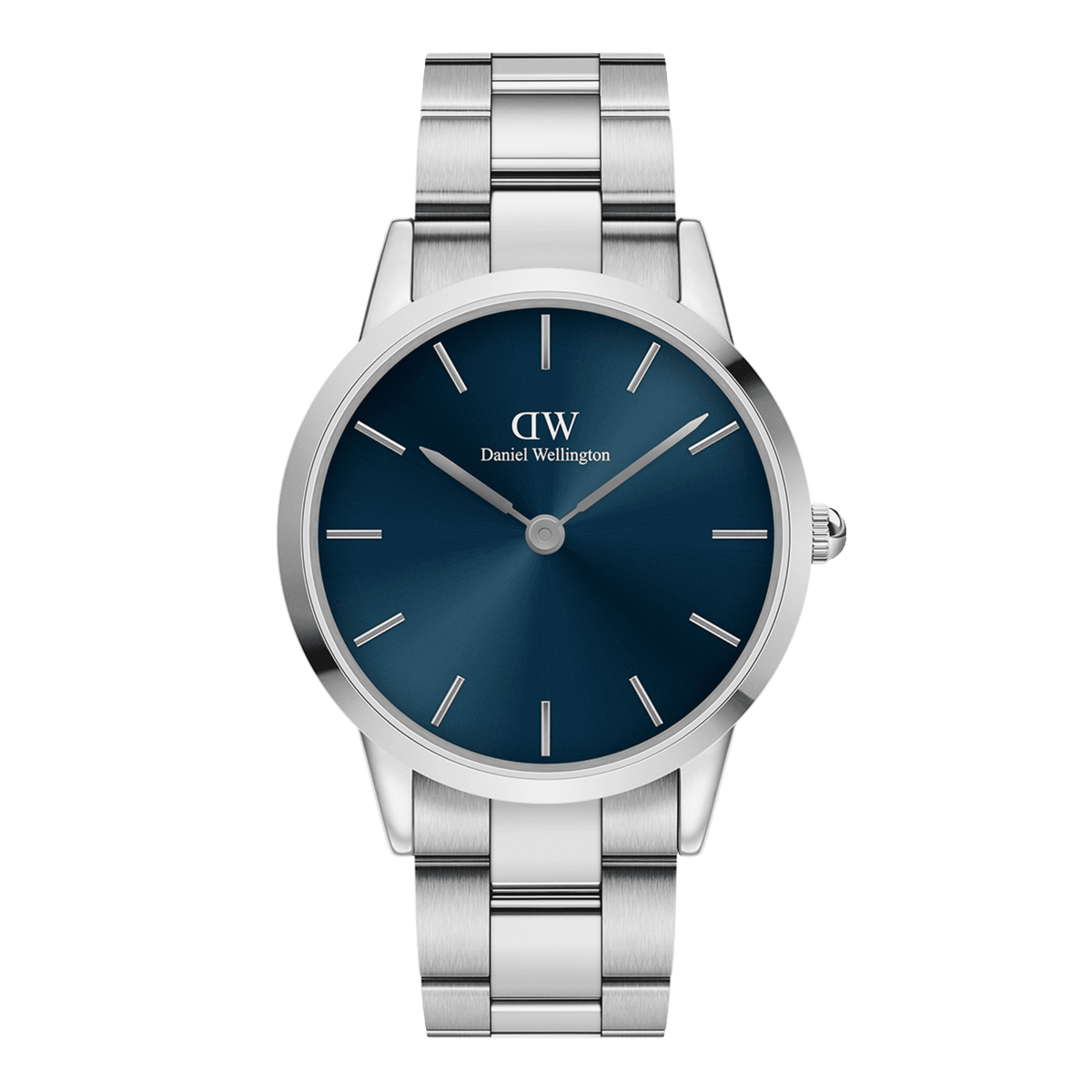 Daniel Wellington Iconic Link Arctic 40 Silver & Blue Watch Watches Daniel Wellington 