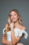 GEORGINI ICONIC BRIDAL VERA EARRINGS GOLD Bevilles Jewellers 