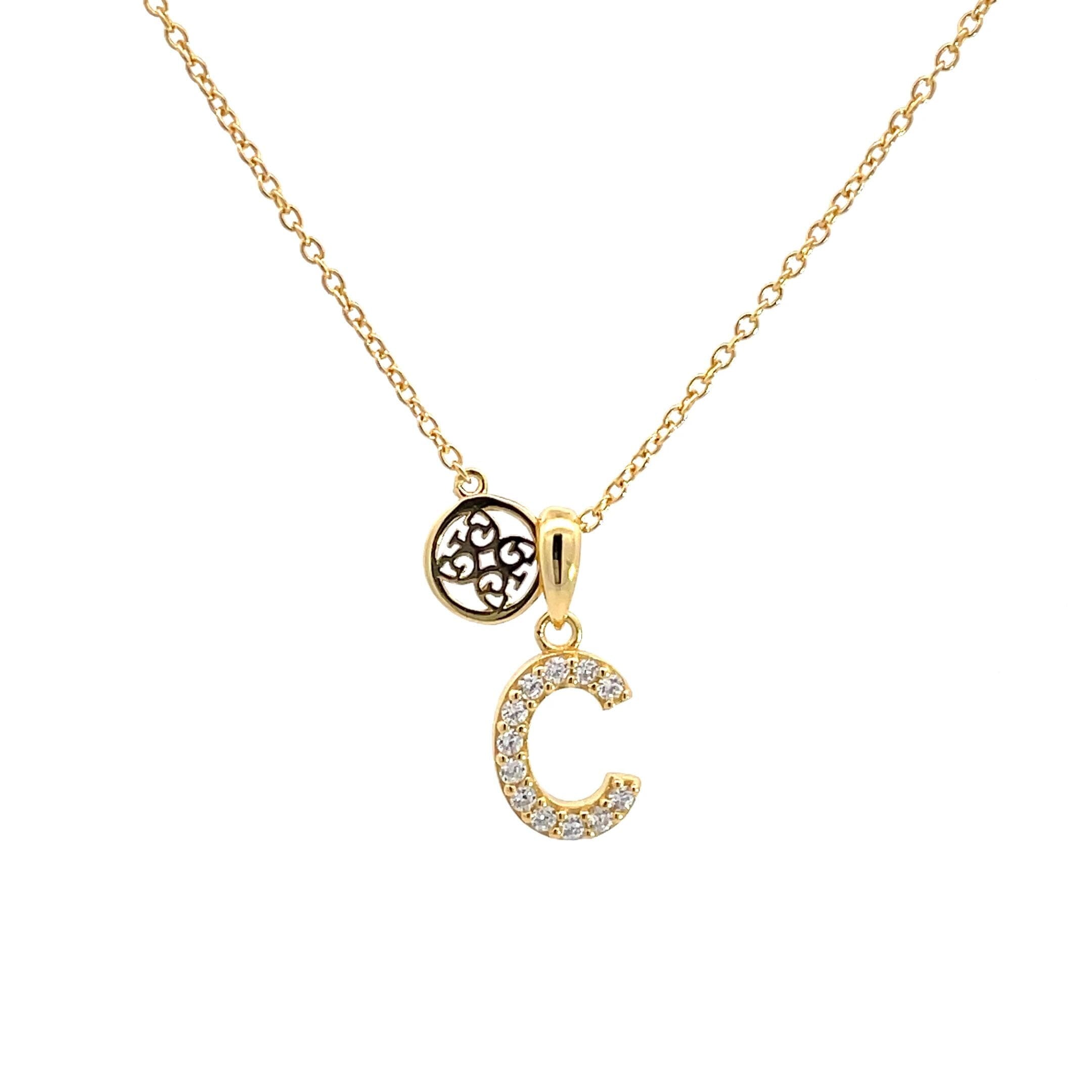 LUXURY LETTERS C INITIAL PENDANT GOLD Pendants Georgini 