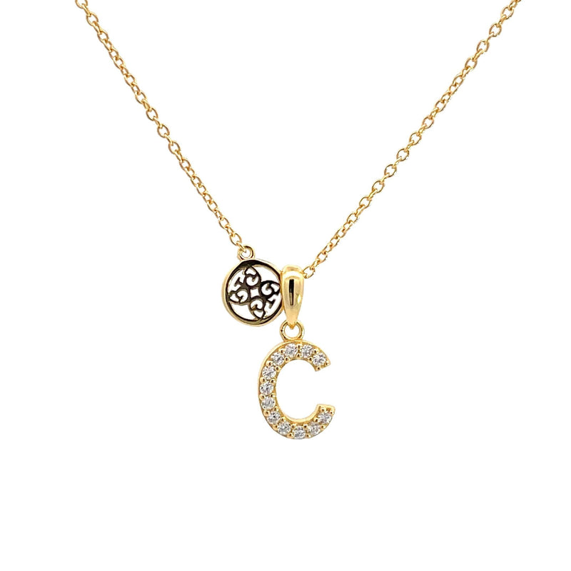 LUXURY LETTERS C INITIAL PENDANT GOLD Pendants Georgini 