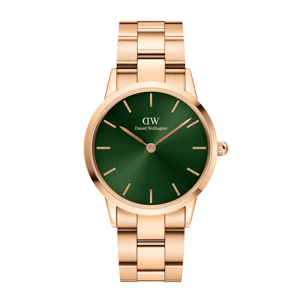 Daniel Wellington Iconic Link Emerald 36 Rose Gold & Green Watch Watches Daniel Wellington 