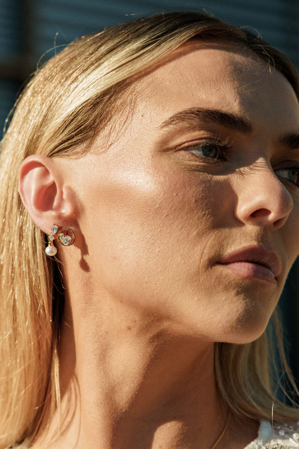 CHIC NOEL TOI ET MOI CIRCLE EARRINGS GOLD Bevilles Jewellers 