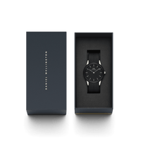 Daniel Wellington Iconic Motion 40 Silver & Black Watch Watches Daniel Wellington 