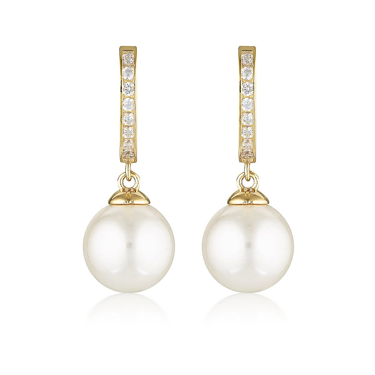 GEORGINI RED CARPET PROMENADE EARRINGS GOLD Bevilles Jewellers 
