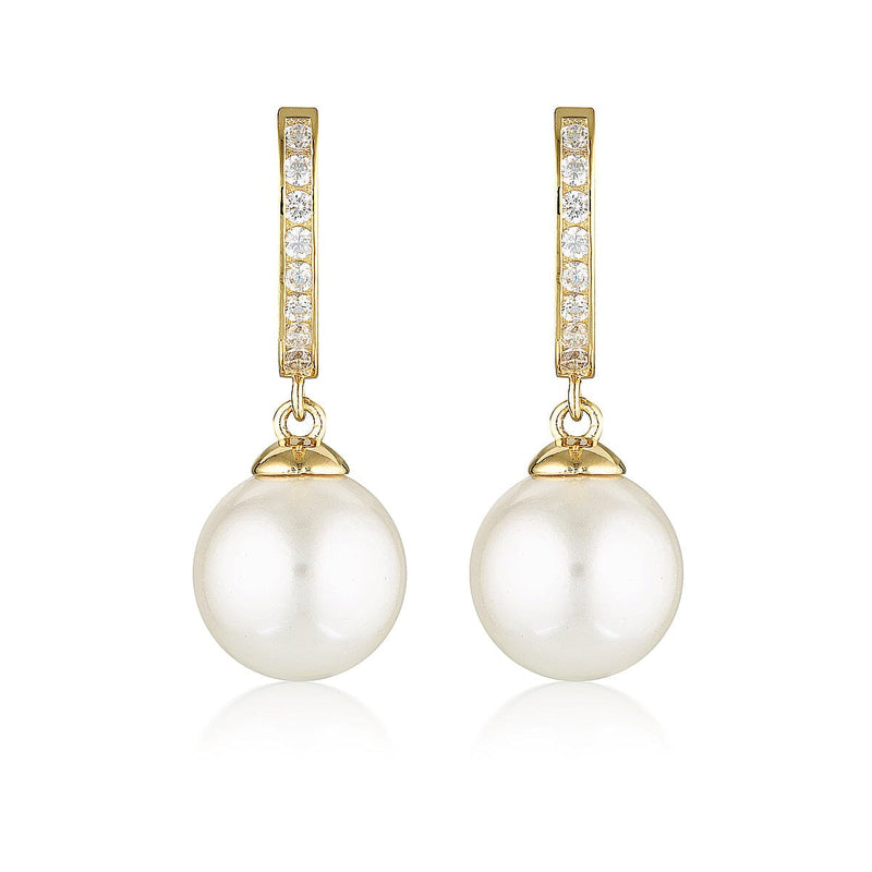 GEORGINI RED CARPET PROMENADE EARRINGS GOLD Bevilles Jewellers 