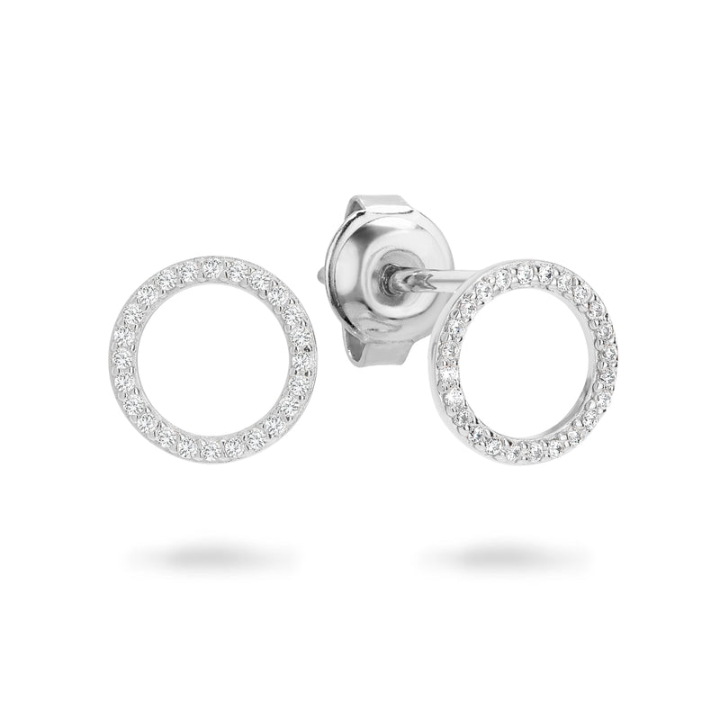 GEORGINI 02.ARA RHODIUM EARRING Bevilles Jewellers 