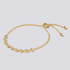 Cubic Zirconia Extendable Bracelet in Silver Filled 9ct Yellow Gold Bracelets Bevilles 