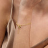 9ct Yellow Gold Silver Infused Padlock Curb Bracelet Bracelets Bevilles Jewellers 