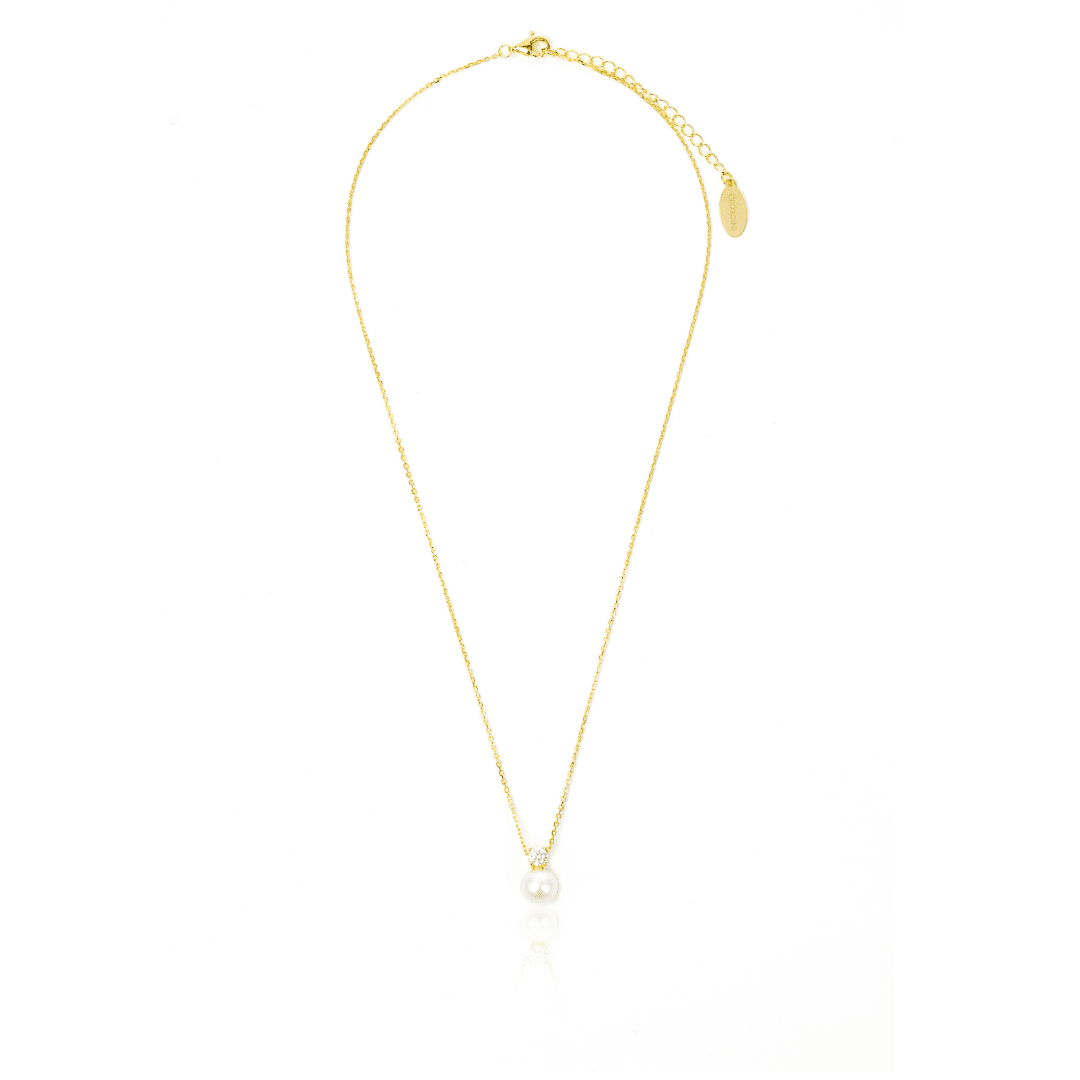 OCEANS NOOSA FRESHWATER PEARL NECKLACE GOLD Bevilles Jewellers 