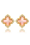 SYDNEY SOIRÉE FAIRWATER MOTHER OF PEARL STUD EARRINGS GOLD Bevilles Jewellers 