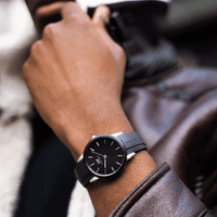 Daniel Wellington Iconic Motion 40 Silver & Black Watch Watches Daniel Wellington 