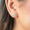 MILESTONE HALO EARRINGS IN GOLD Bevilles Jewellers 