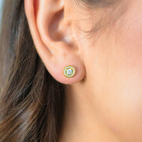 MILESTONE HALO EARRINGS IN GOLD Bevilles Jewellers 