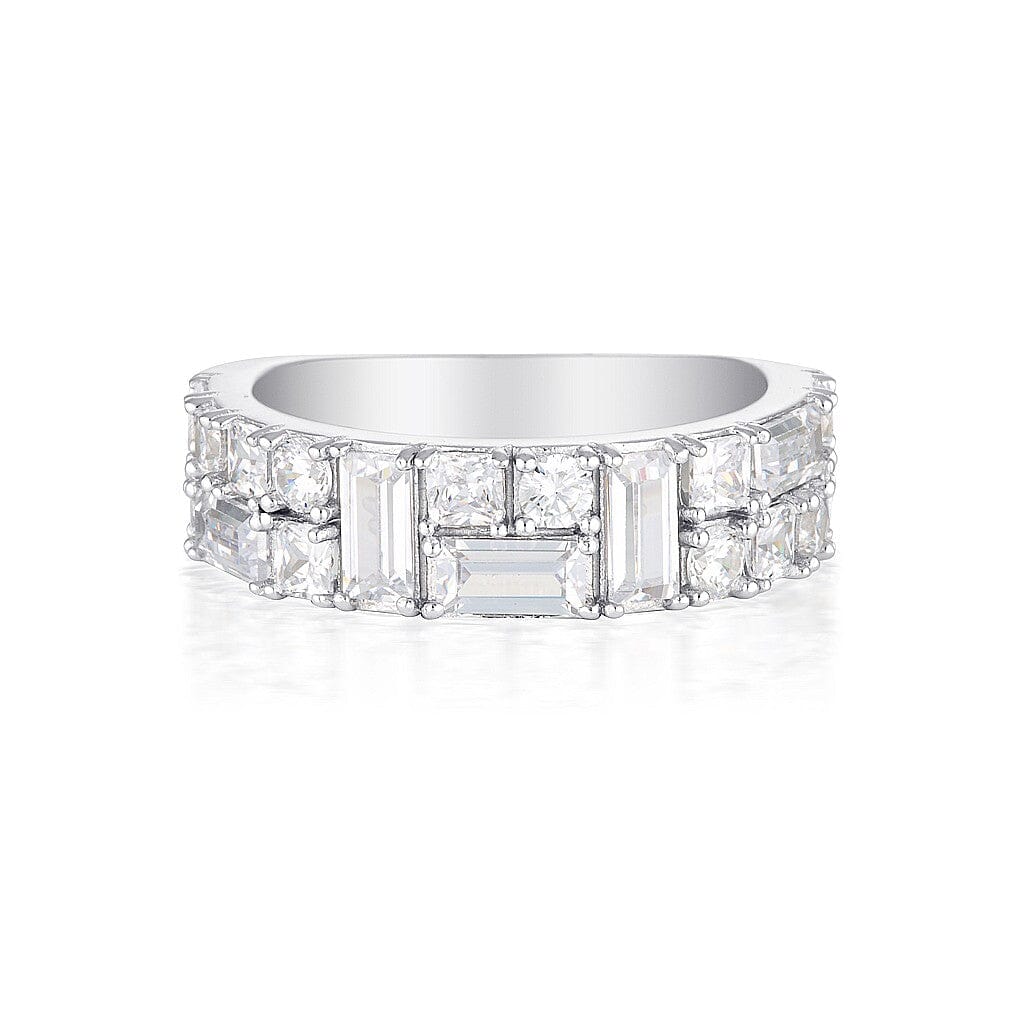 MOSAIC SILVER BAND - 9 Bevilles Jewellers 