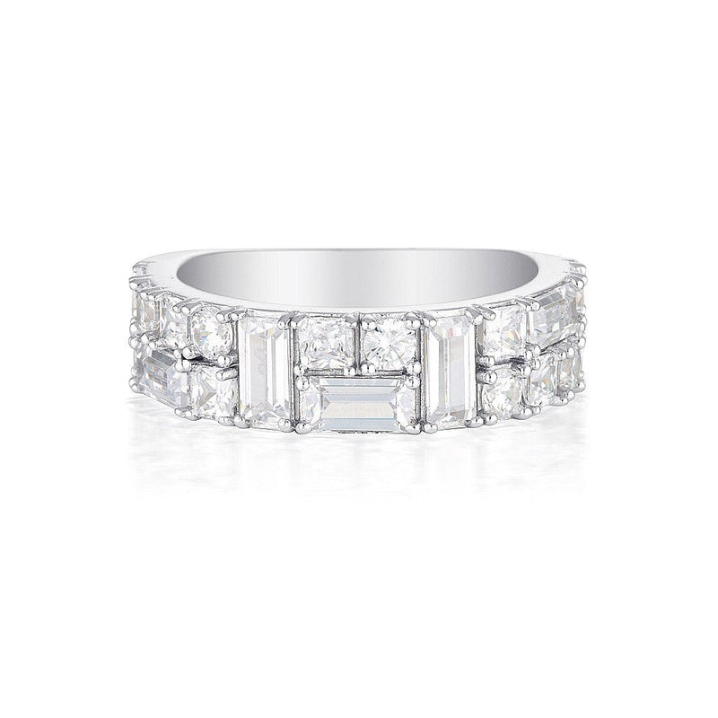 MOSAIC SILVER BAND - 9 Bevilles Jewellers 