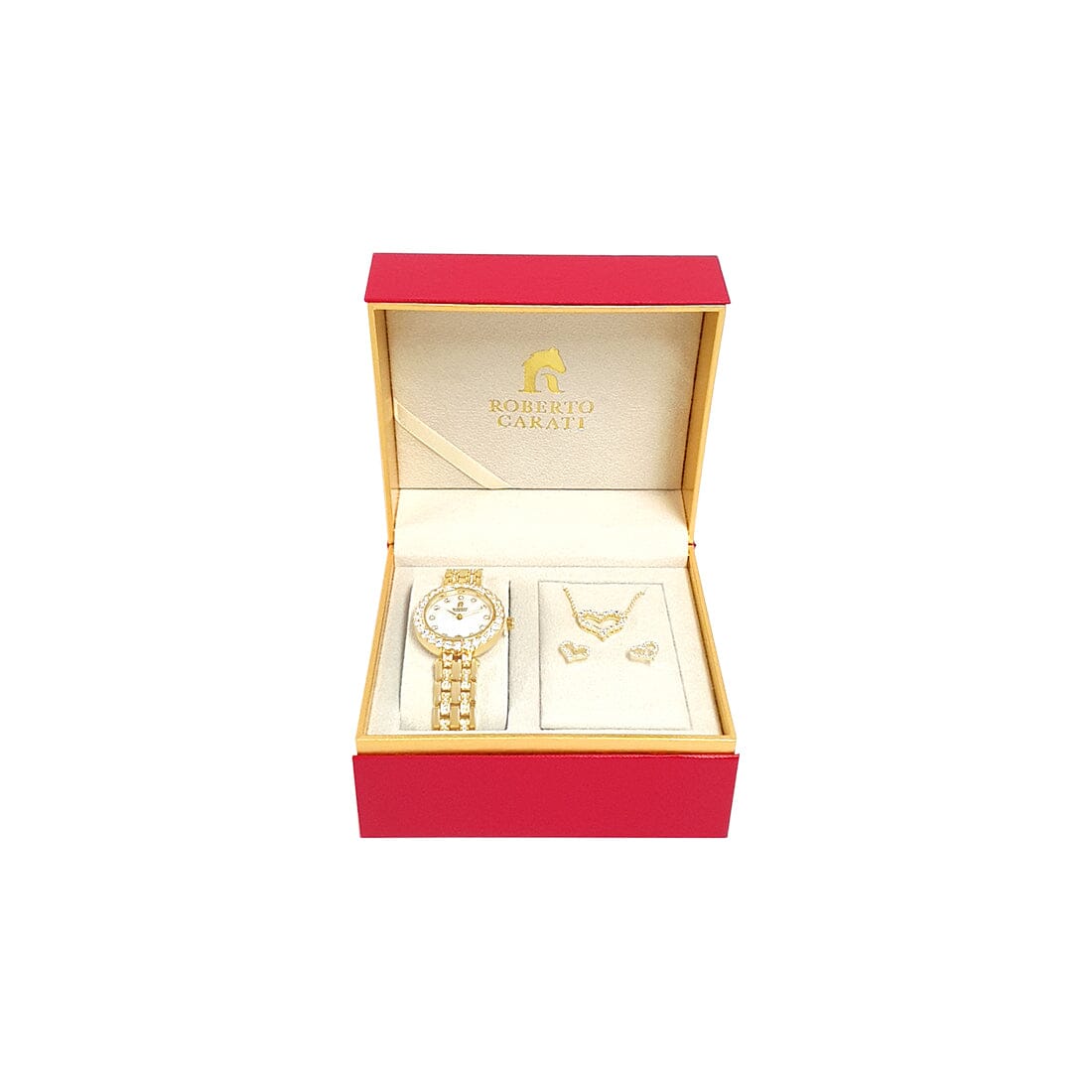 Roberto Carati Amore Yellow Gold Gift Box Set M1027+BE-V2 Watches Roberto Carati 