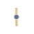 Roberto Carati Milania Blue Face Gold Coloured Watch M1027 BE-V7