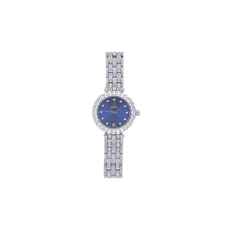 Roberto Carati Milania Blue Face Silver Coloured Watch M1027 BE-V8 Watches Roberto Carati 