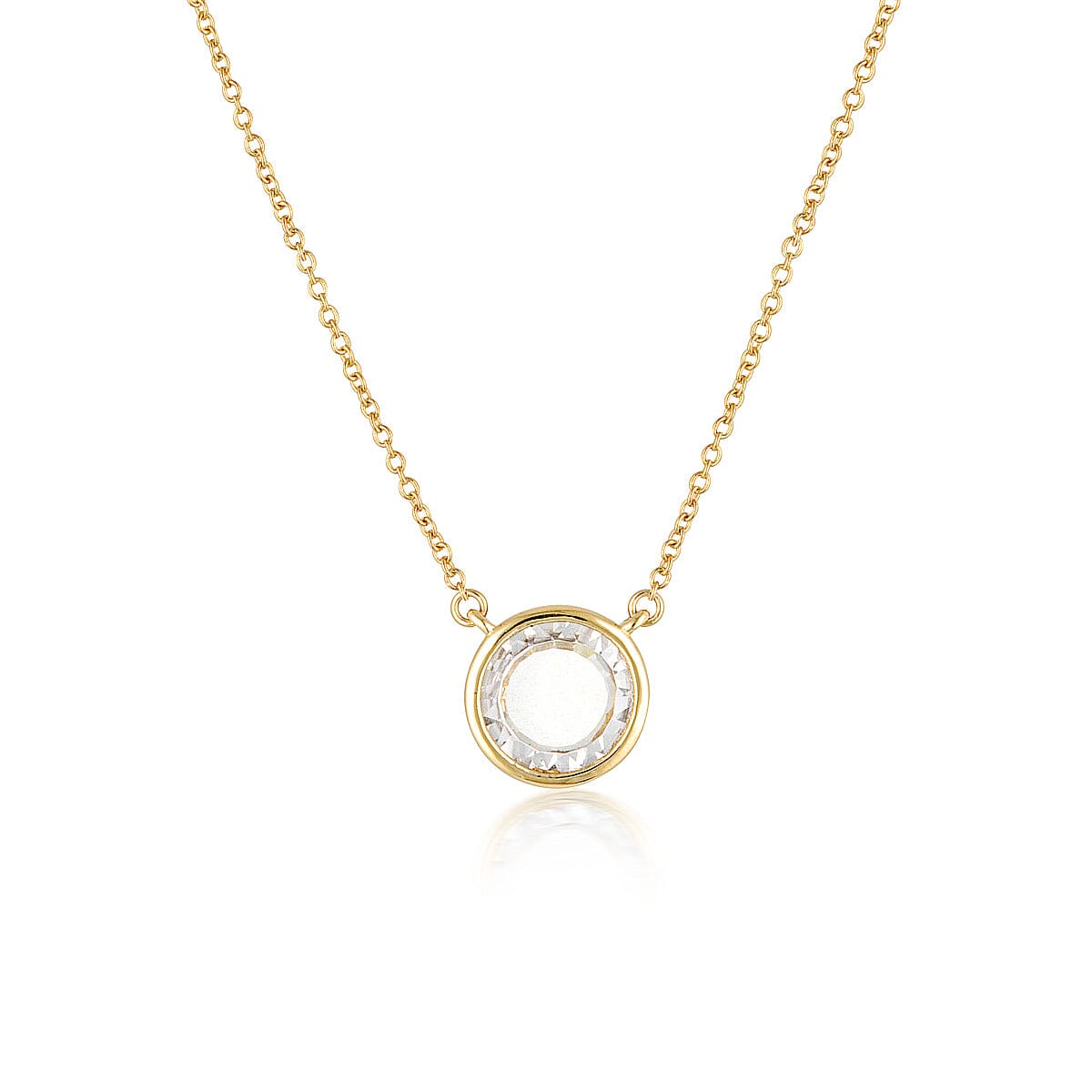 GEORGINI NOEL NIGHTS SLICED STONE NECKLACE GOLD Necklaces Georgini 