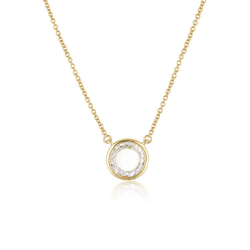 GEORGINI NOEL NIGHTS SLICED STONE NECKLACE GOLD Necklaces Georgini 
